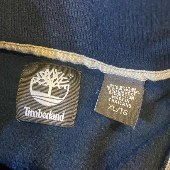 Men's Quarter Zip Timberland Sweatshirt - XL - Picture 3 of 3